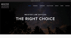 Desktop Screenshot of meisterlawoffices.com